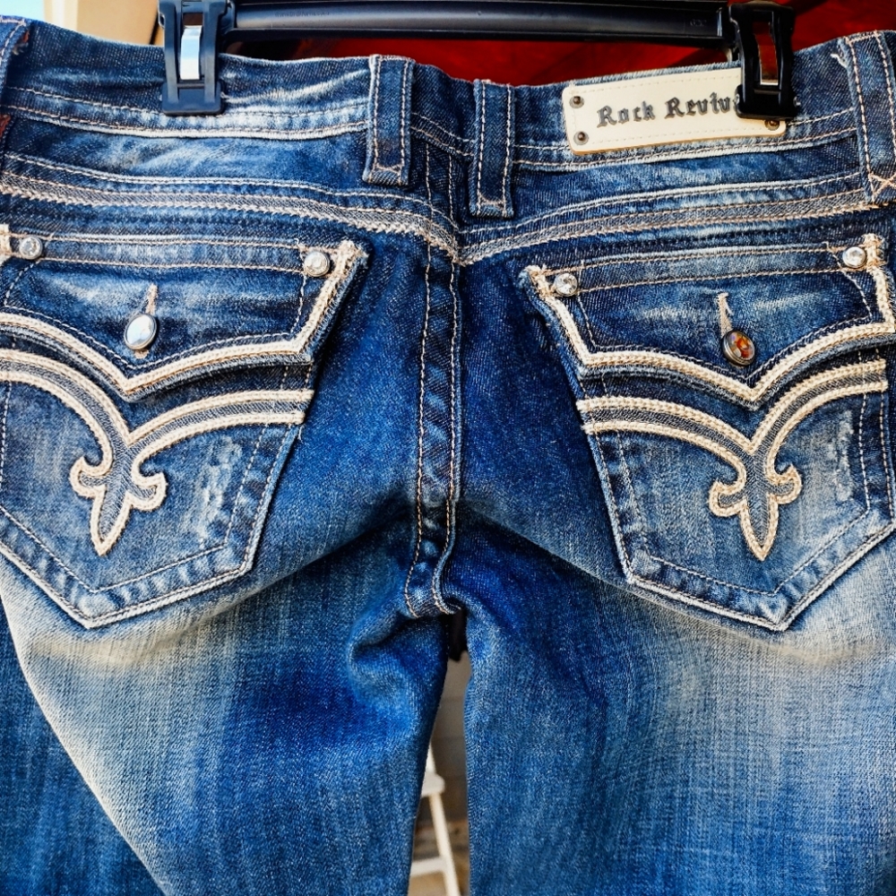 Rock Revival Ashley size 31 jeans Straight Cut